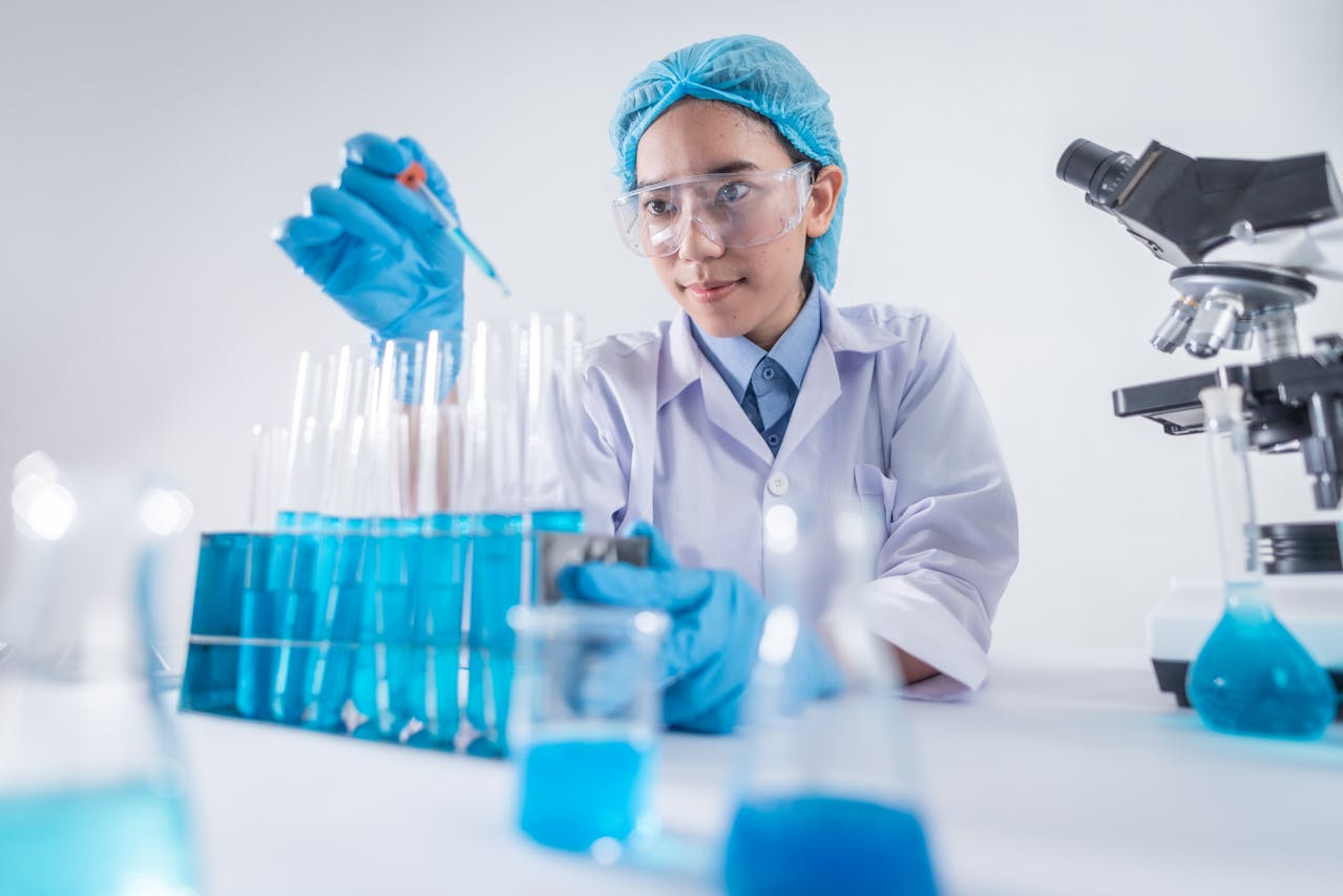 Female scientist working in a laboratory